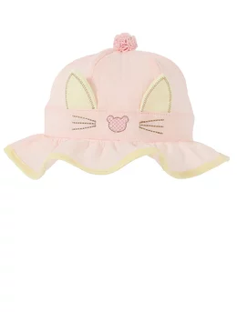 Palarie baby kitty model coral 1