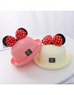 Palarie Minnie Mouse de plaja crem 2