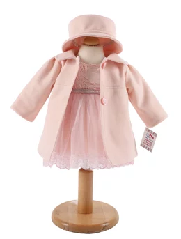 Palton cu rochita ELY model roz pal 1