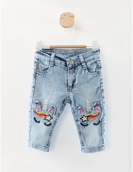 Pantalon de blug Unicorn Star albastru 1