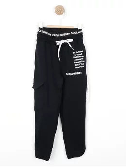 Pantaloni BE SO ROOTED model negru 116 (5-6 ani)