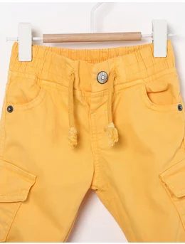 Pantaloni de blug KIDS model galben 2