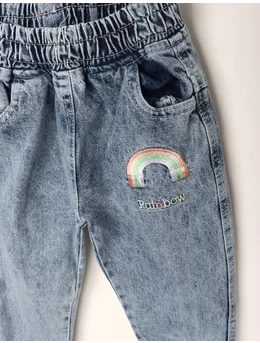 Pantaloni de blug rainbow-inimioara 2
