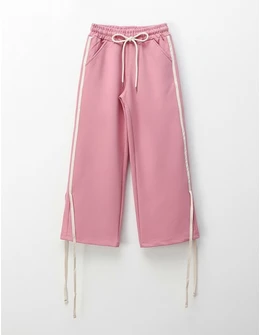 Pantaloni de trening Girl Design, roz