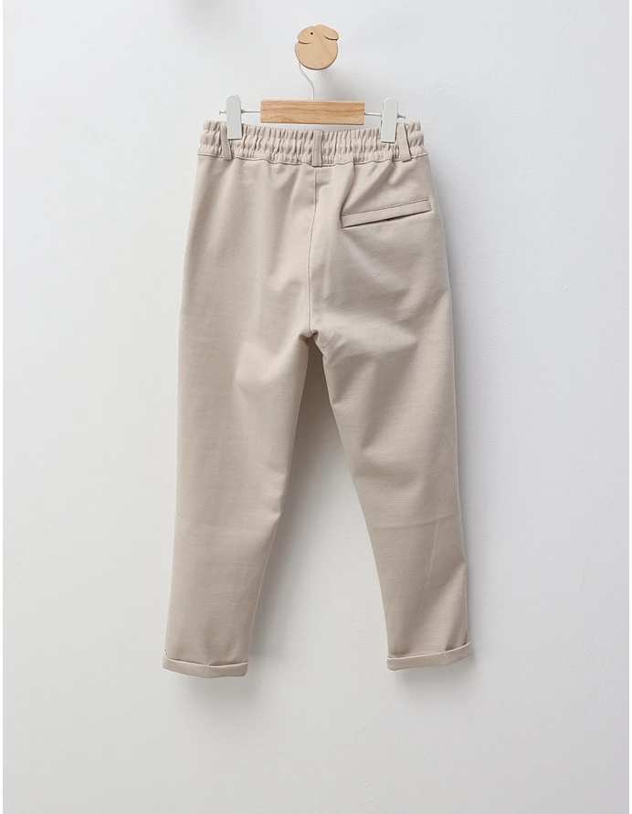 Pantaloni eleganti Rafael crem picture - 4