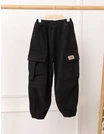 Pantaloni imblaniti, Cargo LOS Tactics, negru picture - 2