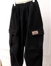 Pantaloni imblaniti, Cargo LOS Tactics, negru picture - 3