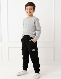 Pantaloni imblaniti, Cargo LOS Tactics, negru