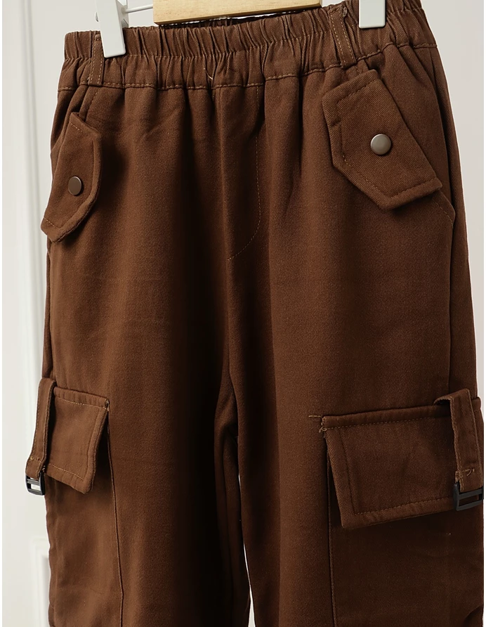 Pantaloni imblaniti, Cargo Tactics, maro picture - 2