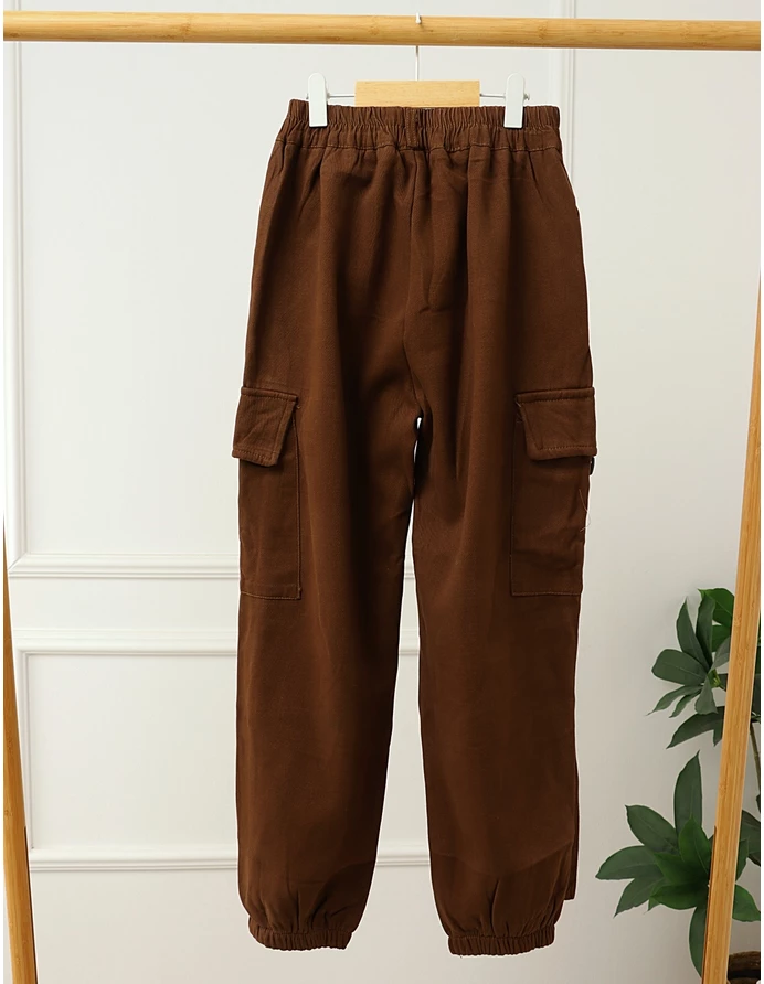 Pantaloni imblaniti, Cargo Tactics, maro picture - 3