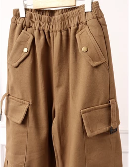 Pantaloni imblaniti, Cargo Tactics, maro-deschis