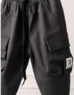 Pantaloni imblaniti Remus gri inchis picture - 7