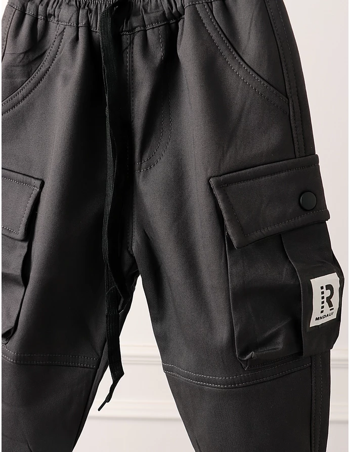 Pantaloni imblaniti Remus gri inchis picture - 7