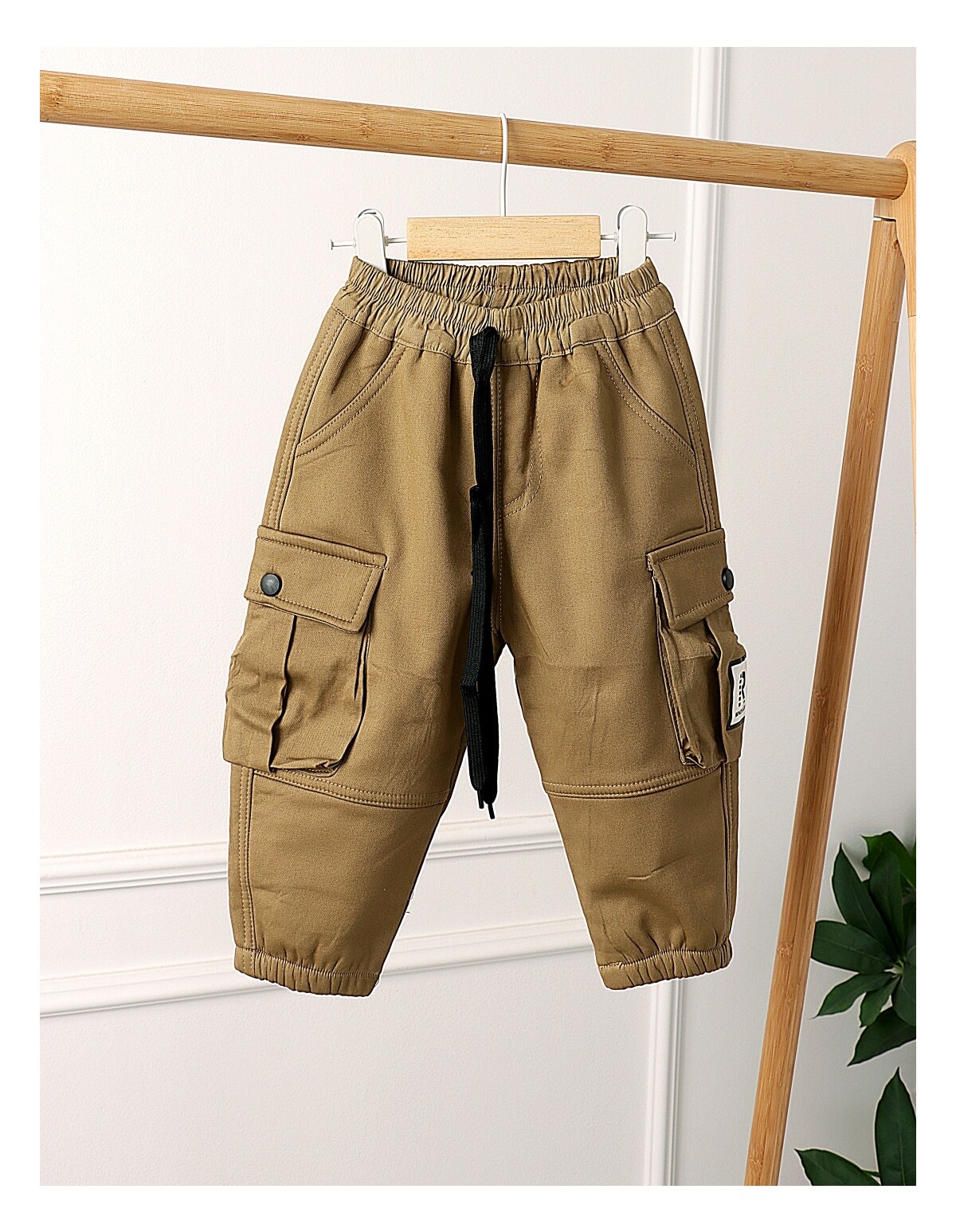 Pantaloni imblaniti Remus maro deschis