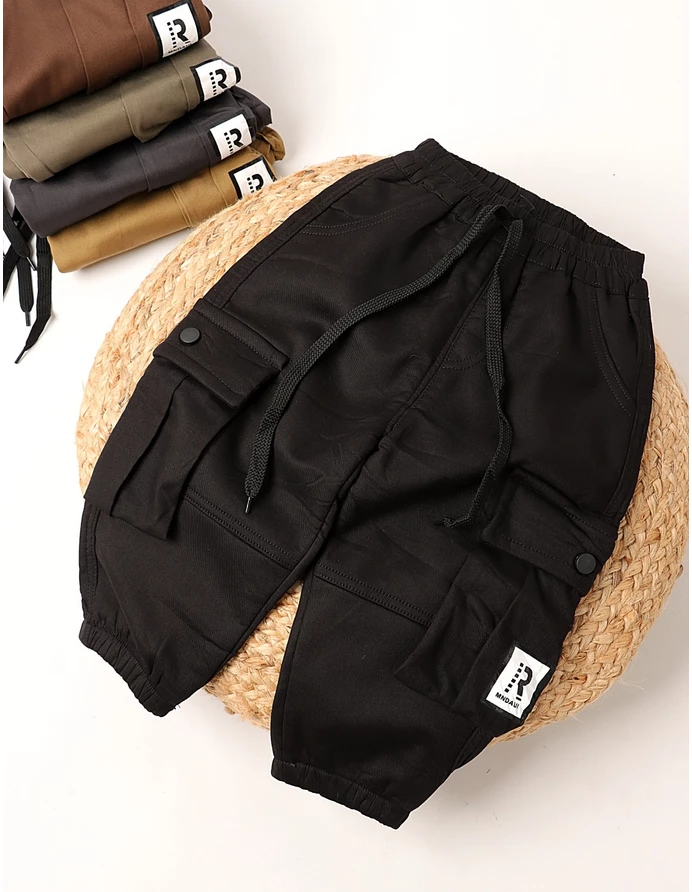 Pantaloni imblaniti Remus negru picture - 4
