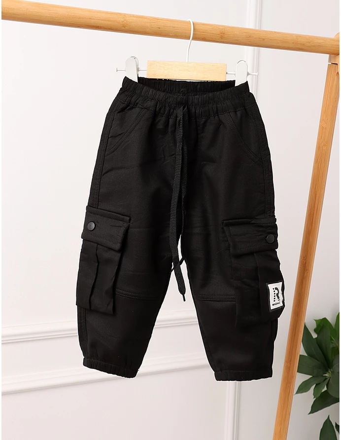 Pantaloni imblaniti Remus negru picture - 3