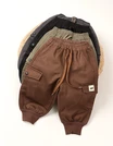 Pantaloni imblaniti Theodor negru picture - 5
