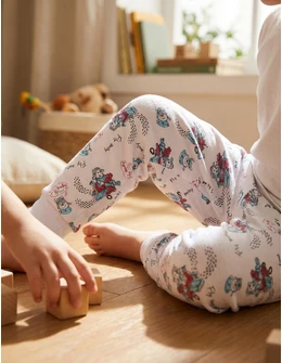 Pantaloni imprimati Fly Away albastru-rosu