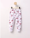 Pantaloni Love Cats alb-rosu picture - 1