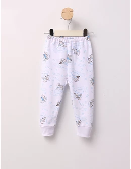 Pantaloni Mama Dog alb-albastru