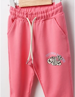 Pantaloni trening ENJOY THE VIBES roz