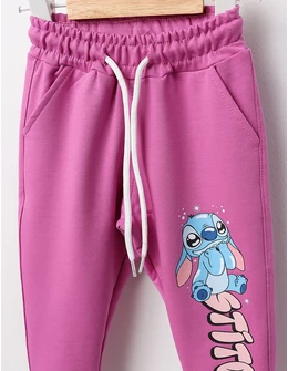 Pantaloni trening Stitch mov