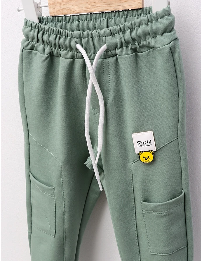 Pantaloni trening WORLD verde picture - 3