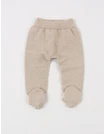 Pantaloni tricotati cu botosei baby crem picture - 1
