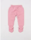 Pantaloni tricotati cu botosei baby roz picture - 3