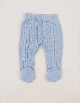 Pantaloni tricotati cu botosei Denis bleu