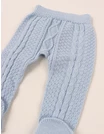 Pantaloni tricotati cu botosei Denis bleu picture - 2