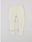Pantaloni tricotati cu botosei Denis ecru picture - 3