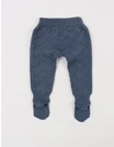 Pantaloni tricotati cu botosei Ianis albastru picture - 3