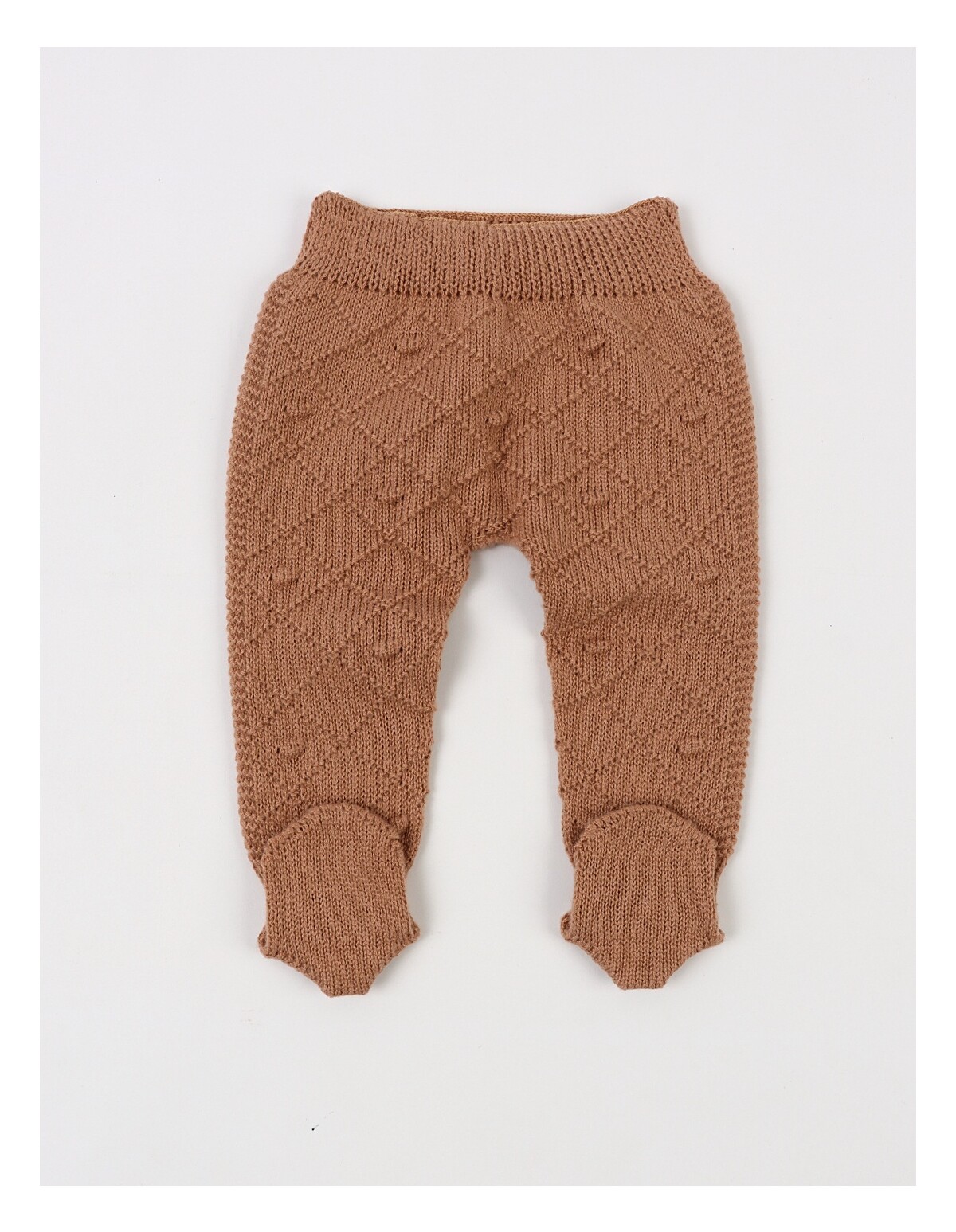 Pantaloni tricotati cu botosei Ianis maro