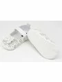 Pantofiori eleganti fetite cu fluturas model alb 3