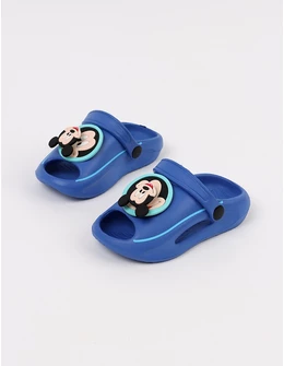 Papuci spuma Jibbtz rotativ Mickey, albastru