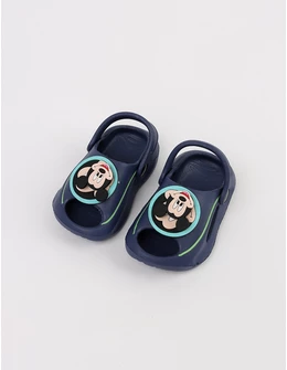 Papuci spuma Jibbtz rotativ Mickey, bleumarin