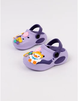 Papuci spuma usori Jibbtz Duck, mov