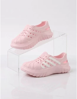 Papuci spuma usori, stil adidas, roz