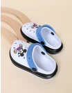 Papuci stil crocs Mickey Mouse model bleu 3