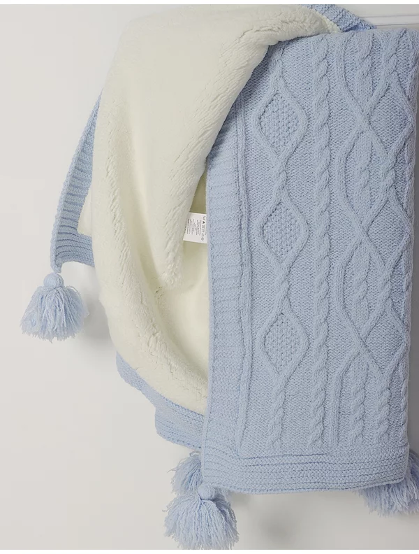 Patura coset lana model bleu