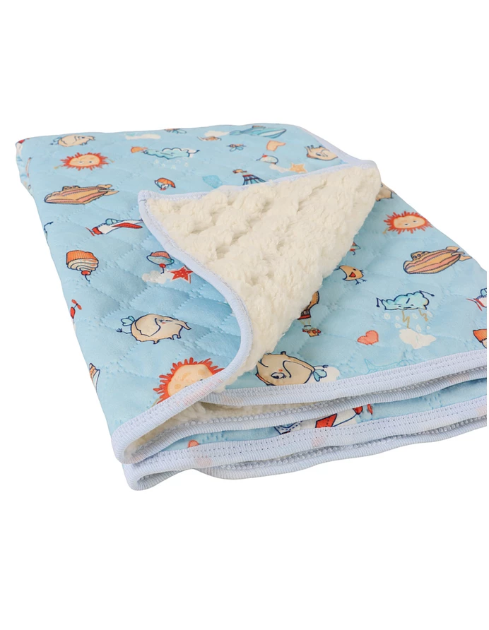 Paturica Cocolino-Finet, Imprimat Figurine, albastru picture - 2