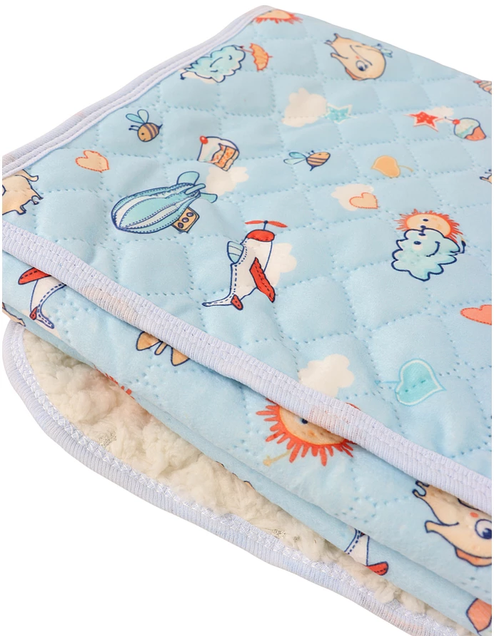 Paturica Cocolino-Finet, Imprimat Figurine, albastru picture - 3