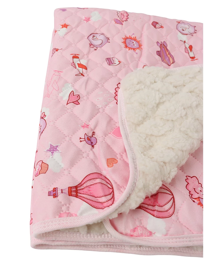 Paturica Cocolino-Finet, Imprimat Figurine, roz picture - 4