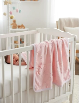 Paturica Minky dubla Stelute, roz