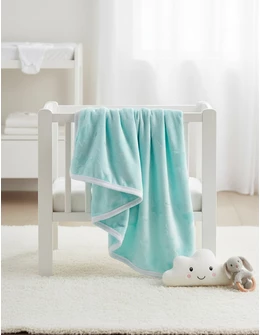 Paturica Minky dubla Stelute, verde