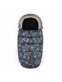 Petite&Mars - Sac de iarna impermeabil Comfy, 4 in 1, Cu blanita si interior din fleece, Universal, Pentru carucior, 100 x 55 cm, Albastru 2