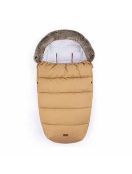 Petite&Mars - Sac de iarna impermeabil Comfy, 4 in 1, Cu blanita si interior din fleece, Universal, Pentru carucior, 100 x 55 cm, Caramel 1