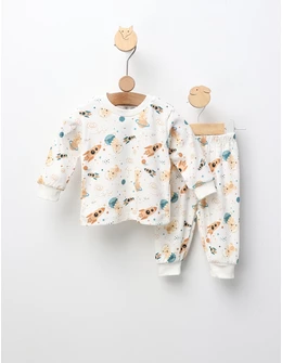 Pijama Baby, Space Rocket, model alb