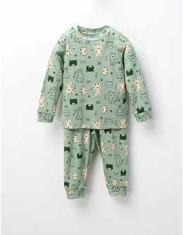 Pijama Baby Tiger, model verde